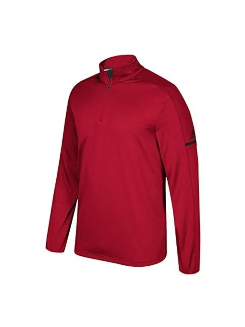 ADIDAS Red Game Built Quarter Zip Top Long Sleeve Mock Neck Size M MSRP $75